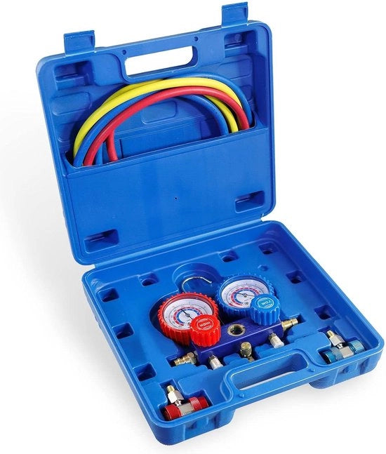 Diagnosi e Test di Condizionamento dell'aria per Auto - Apparecchio di Diagnosi per Condizionatori d'Aria - Adatto per R12 R134a R22