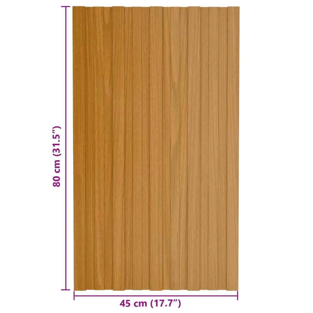 Pannello per tetto 36 pz Naturale 80 x 45 cm Acciaio zincato CFW4512313