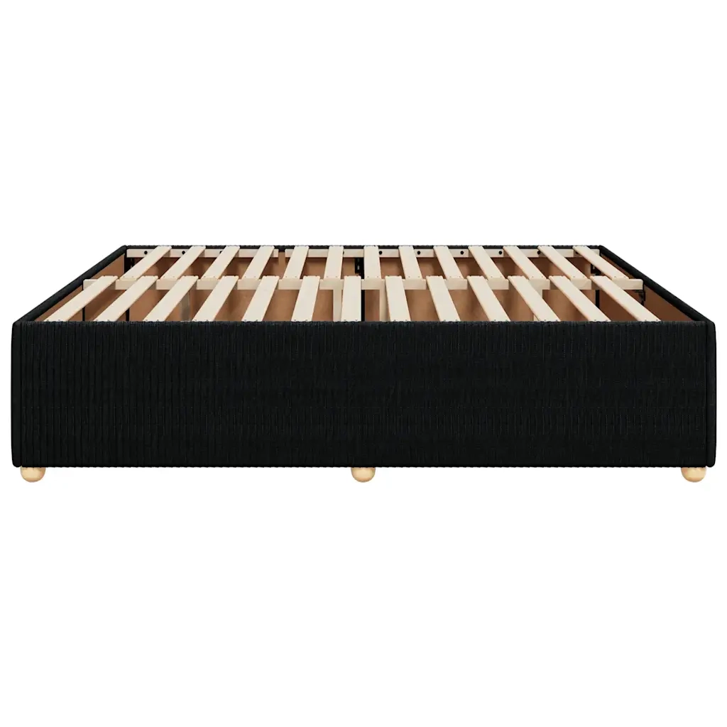 Giroletto senza Materasso Nero 180x200 cm in Tessuto 3284958