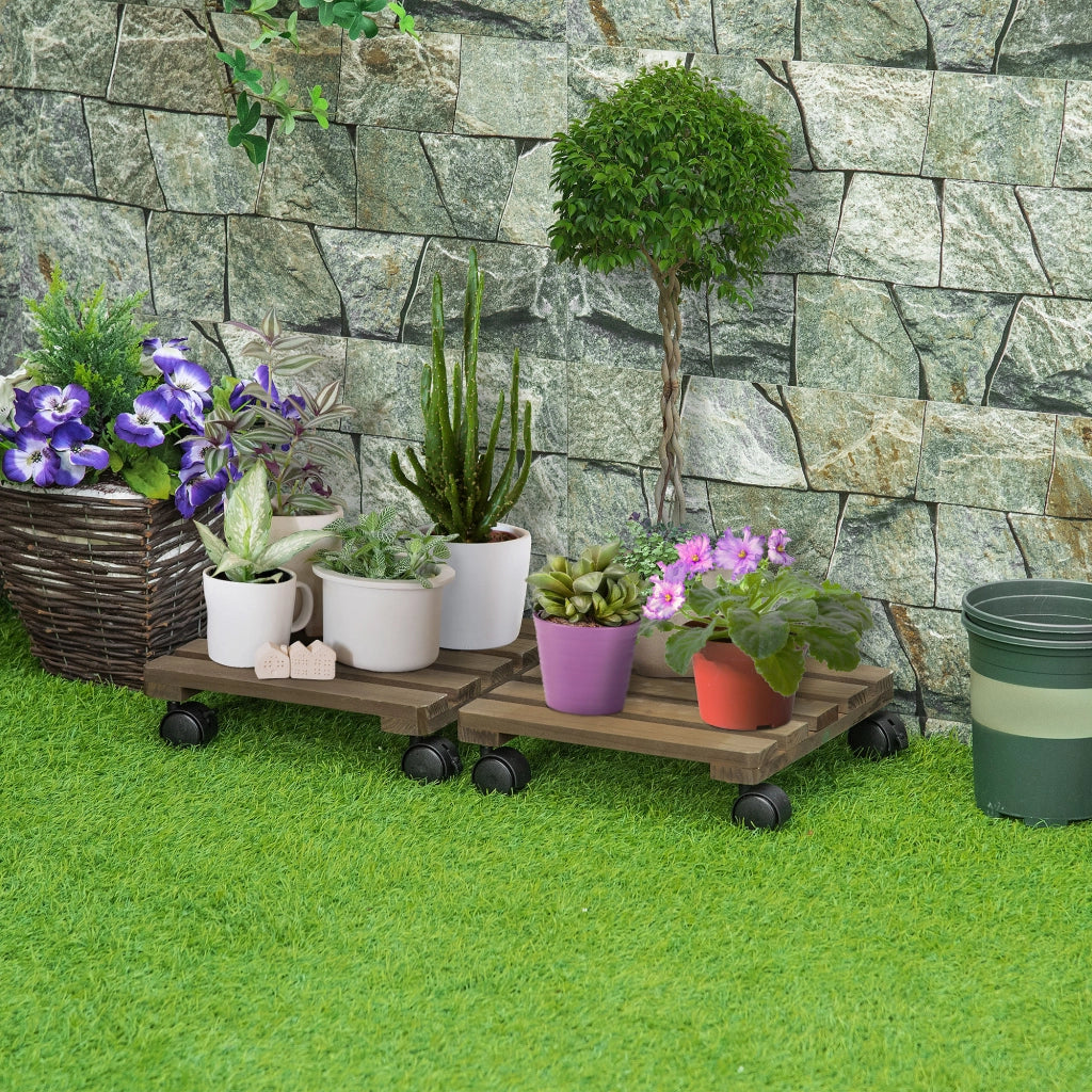 Supporto piante con ruote ¨C Minimal ¨C 2 pezzi