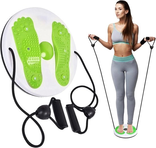 Disc Board con corda per equilibrio e torsione per esercizi per glutei e vita