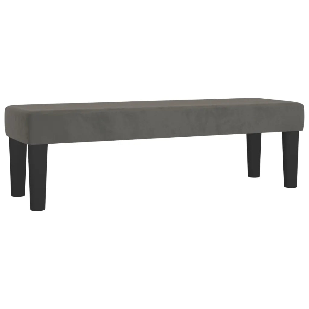 Giroletto a Molle con Materasso Grigio Scuro 140x200 cm Velluto 3137786