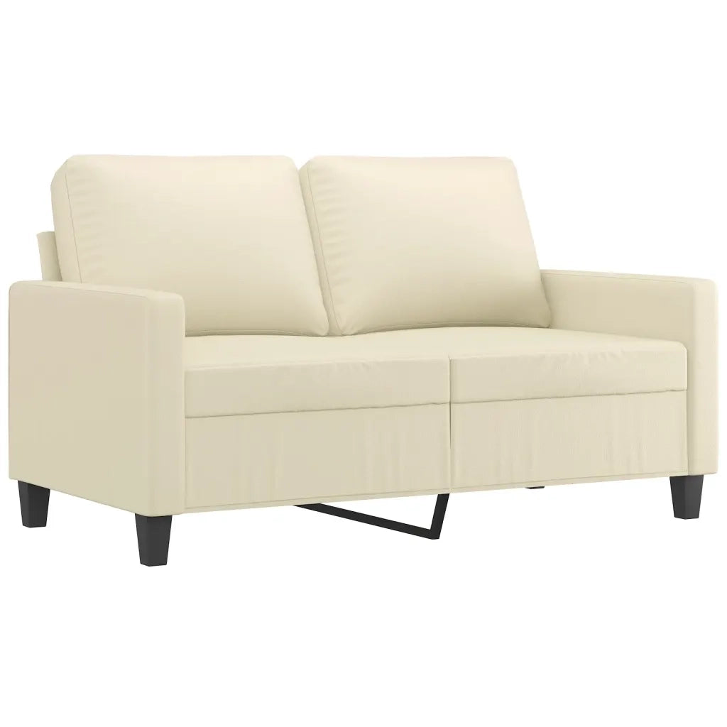 Set di Divani 4 pz con Cuscini crema in Similpelle 3201404