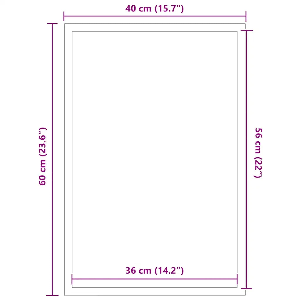 Zerbino Antracite 40x60 cm 4105546