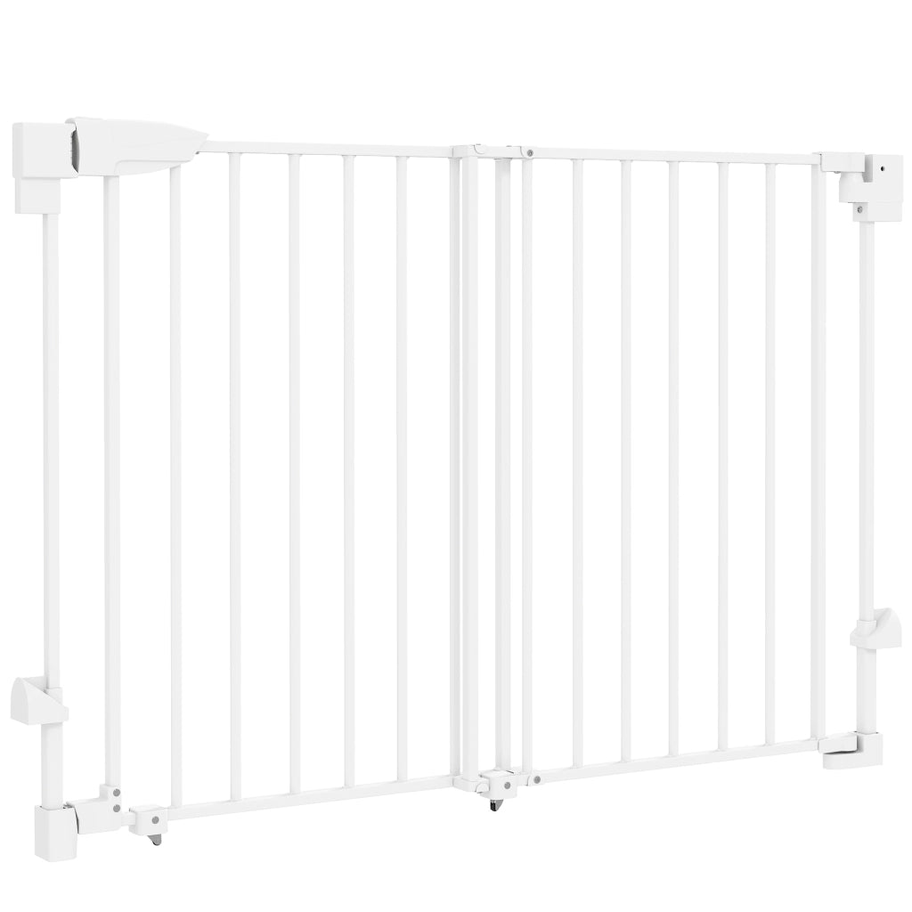 Cancello di sicurezza per cani ¨C Minimal ¨C 74.5-111.5x74.5 cm, bianco