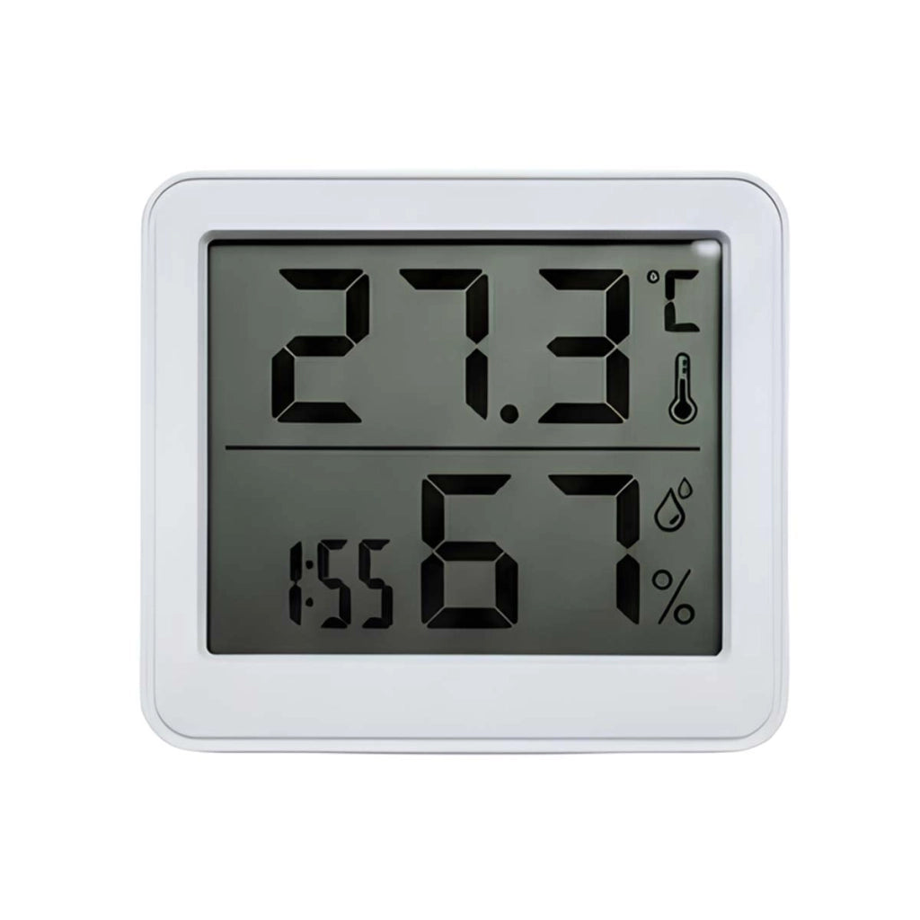 Termo-Igrometro Digitale Interno 3V con Schermo LCD Compatto Bianco Avizar