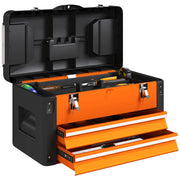 Cassettiera portautensili ¨C Minimal ¨C 49.7x25.3x28.9 cm arancione acciaio