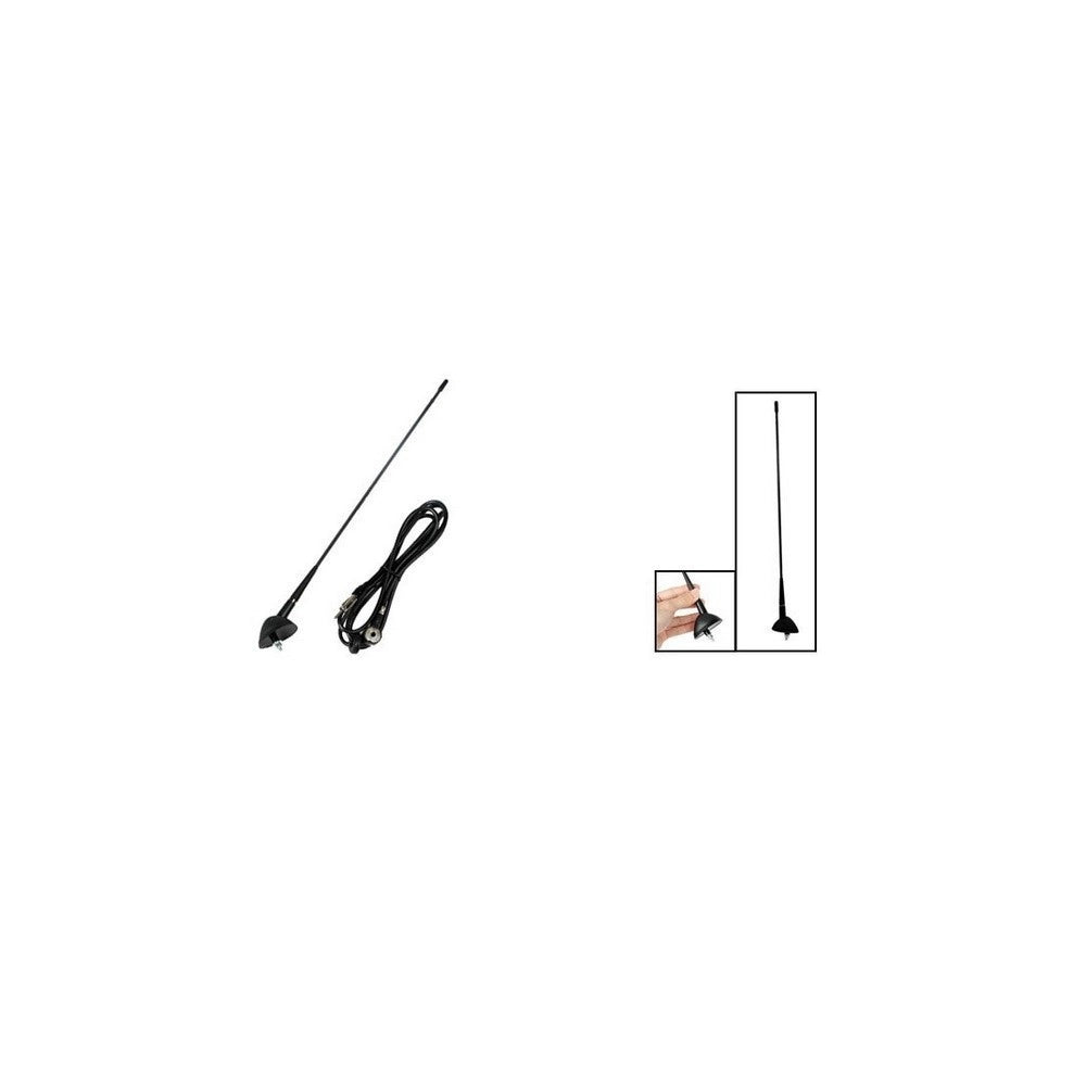 Trade Shop - Antenna Per Auto Fiat Wisdom Cavo 230 Cm Car Radio Universale Massima Ricezione -