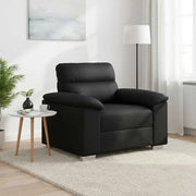 Divano Sedia-Poltrona Nera 100x81x84 cm in Similpelle