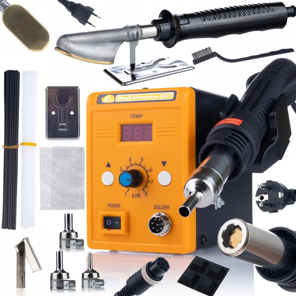Stazione Saldante Hot-Air 858D – Potenza 700W, Regolazione Temperatura 100-500°C