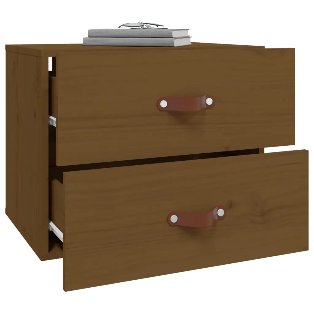 Comodino a Muro Marrone ambra 50x36x40 cm 820982