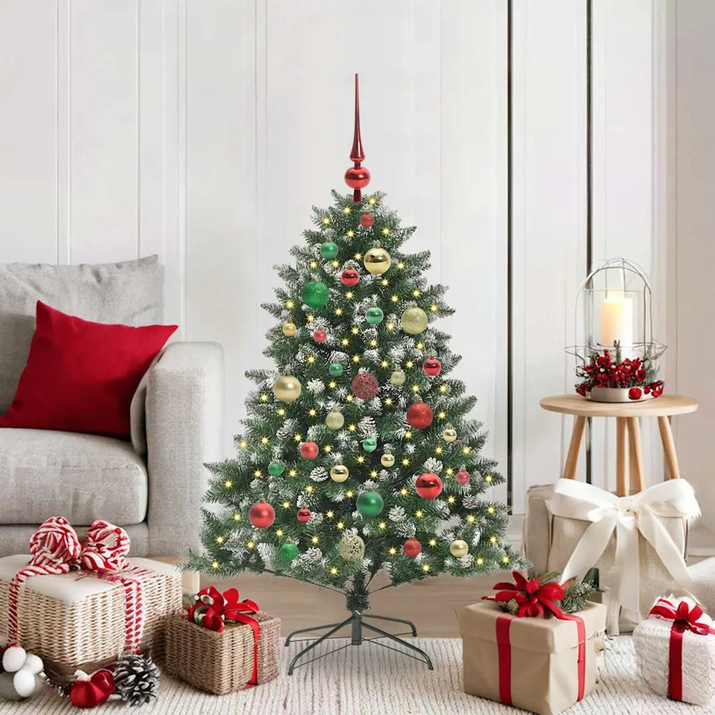 Albero di Natale artificiale con 150 LED Verde 120 cm 3395217