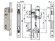 SERRATURA DA INFILARE A CILINDRO BORDO QUADRO NICHELATO SATINATO 52X- - mm.70 (Y52X00700S2) - 1 pezzi YALE
