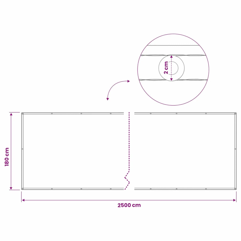 Schermo di Privacy per Balcone 1,8 x 25 m 42036796