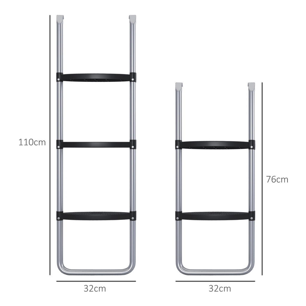 Scala per Trampolino ¨C Minimal ¨C Argento 110x32 cm