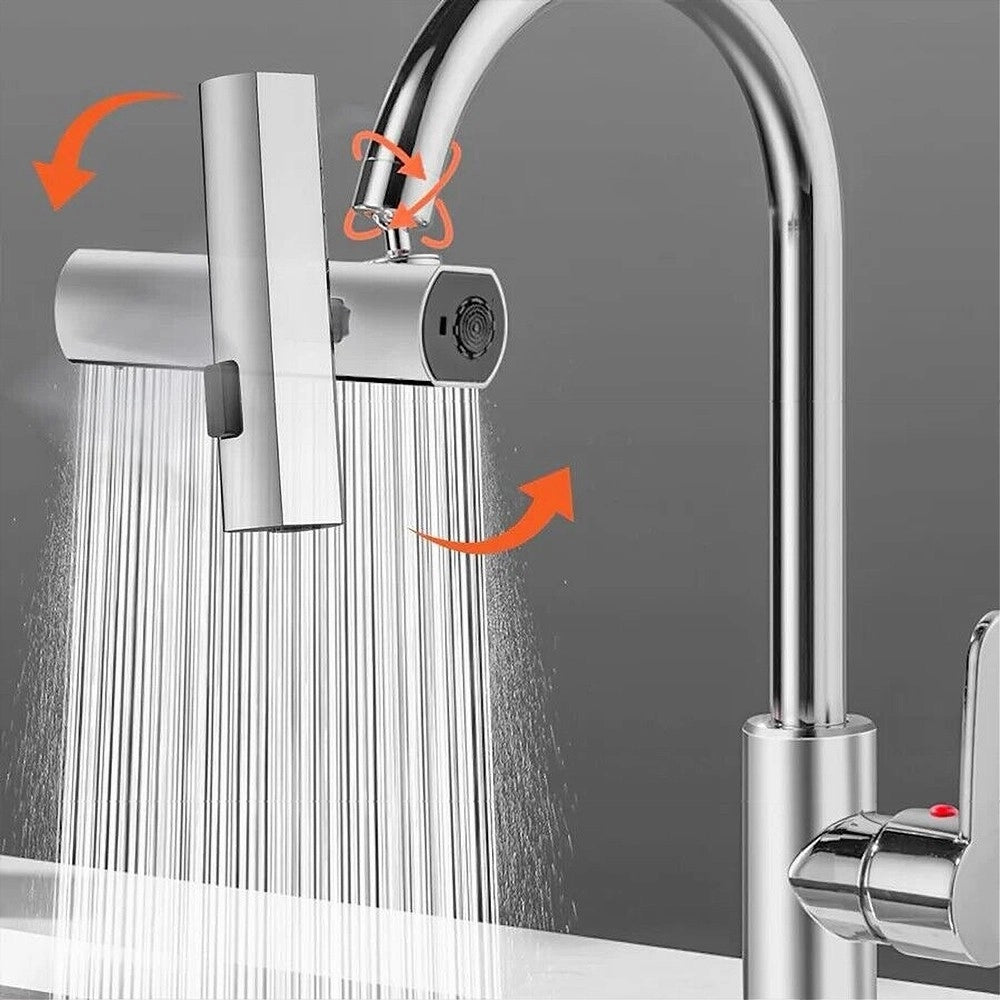 Trade Shop - Aeratore Rubinetto Cucina Rotazione 360° Prolunga Lavandino Bagno Multifunzione -