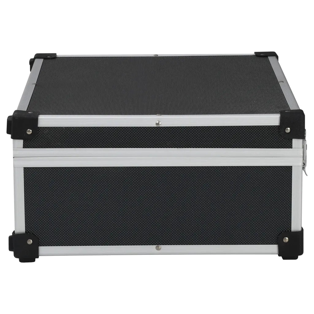 Valigetta per Attrezzi 46x33x16 cm Nera in Alluminio 91847