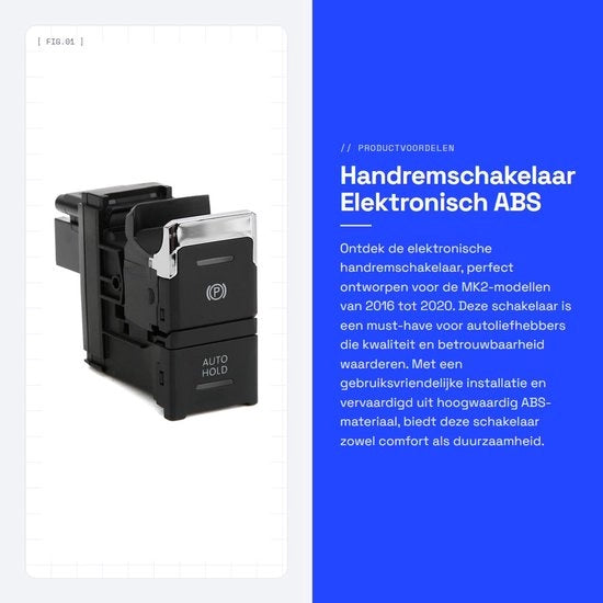 Manicotto remma elettrico - Materiale ABS - Modello MK2 2016-2020 - Installazione - Preciso - Codice articolo - Adatto per Volkswagen...