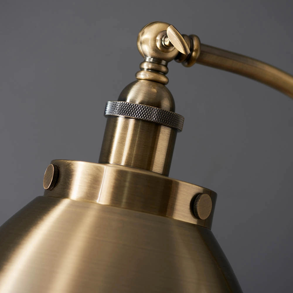 Lampada da terra industrial Franklin Endon ottone E27