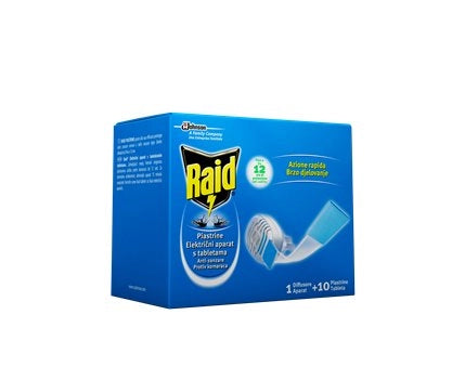 RAID BASE PER PIASTRINE ANTIZANZARE Base + 10 piastrine - JOHNSON