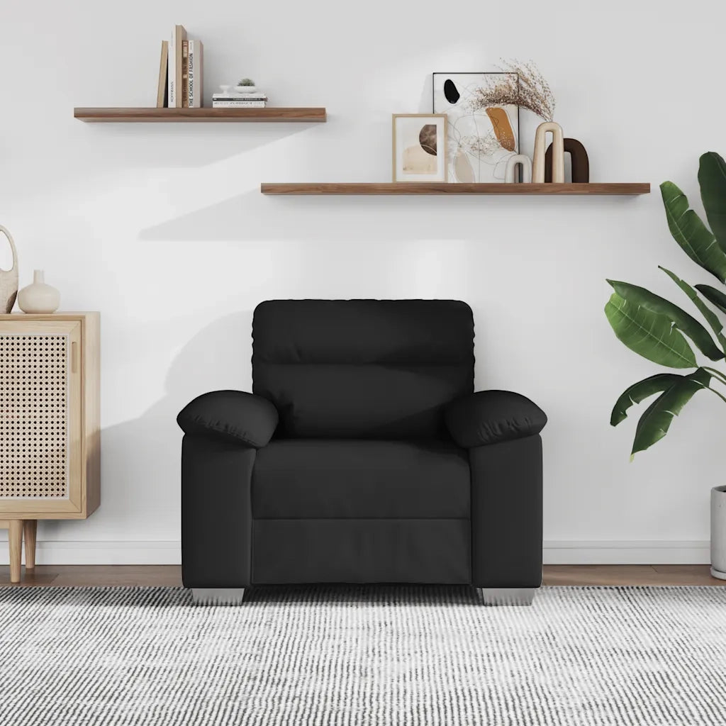 Poltrona Nera 100x81x84 cm in Similpelle 4105331