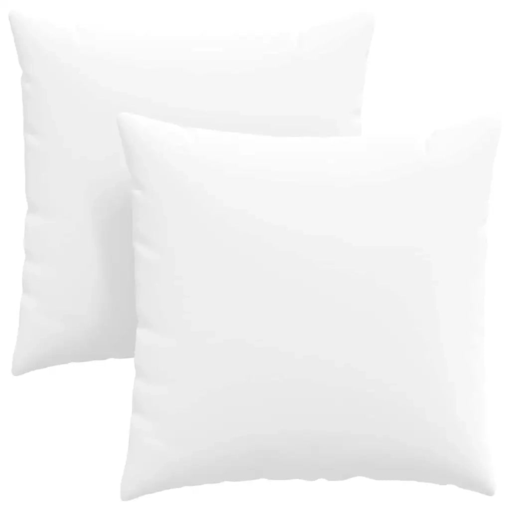 Cuscini da Divano 2 pz-Set di 2 Cuscini per Sofa Bianco 60 x 60 cm Tessuto