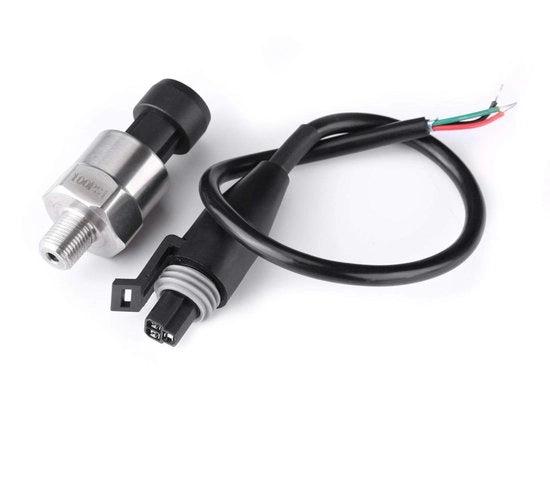 Sensore di Pressione 5V - 1/8 NPT - 100 Psi - Acciaio Inossidabile - Sensore di Pressione dell'Aria - Classe di Sicurezza IP67 - Transduttore di Pressione