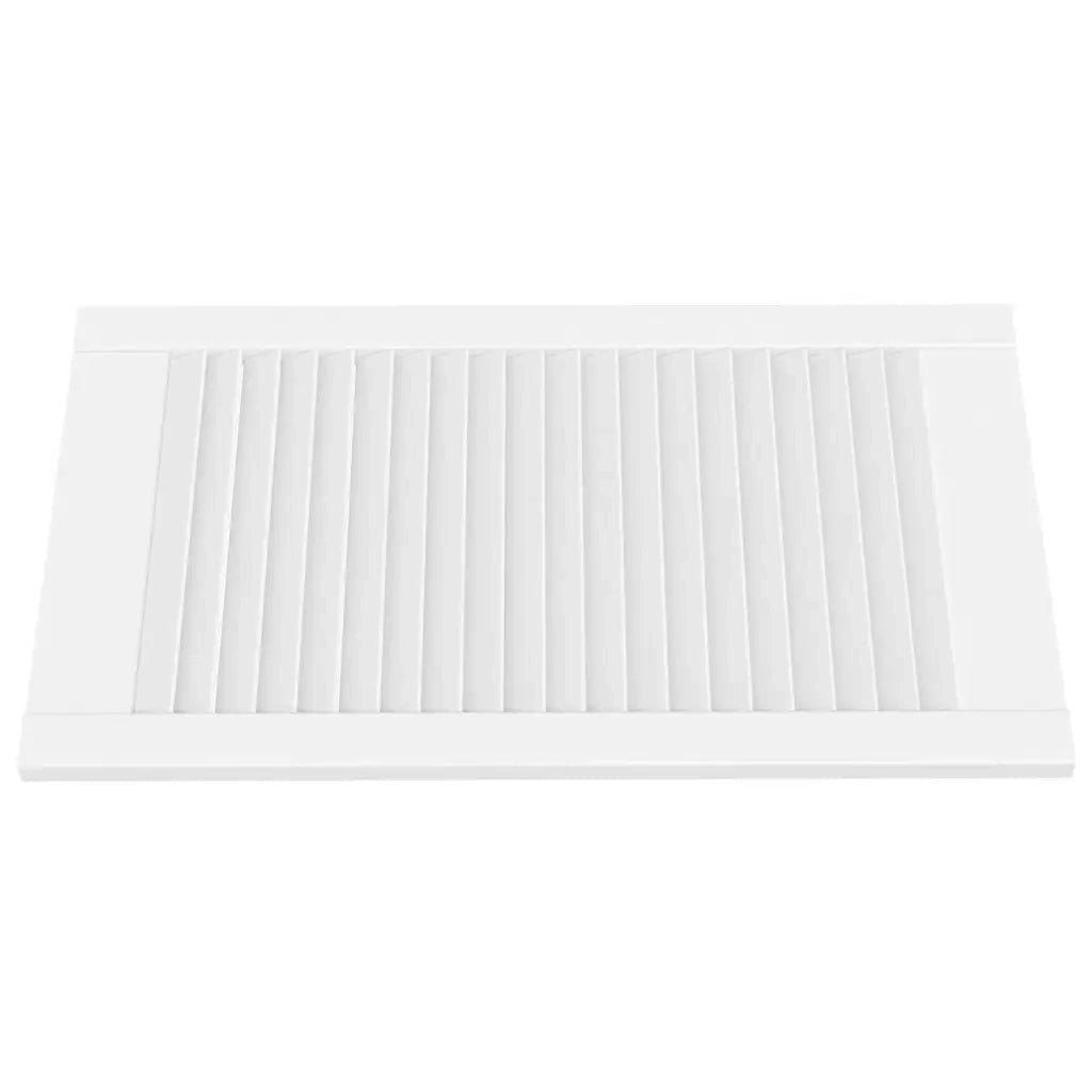 Anta con Design a Lamelle Bianca 69x39,4 cm in Legno di Pino CFW8258463