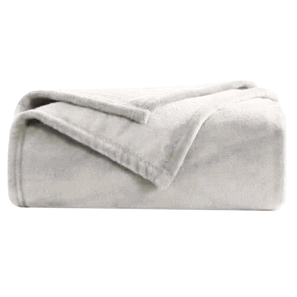 Coperta per divano e letto in tessuto 150x200cm Confortevole e calda Beige Inny