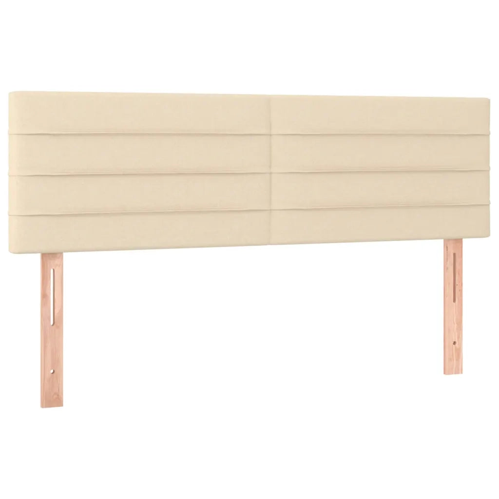 Testiera | Testata Crema 144x5x78/88 cm in Tessuto