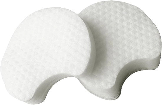 Pannelli per il viso - Rondi di cotone - Rimuovi trucco - Materiale naturale morbido - 1200 fibre
