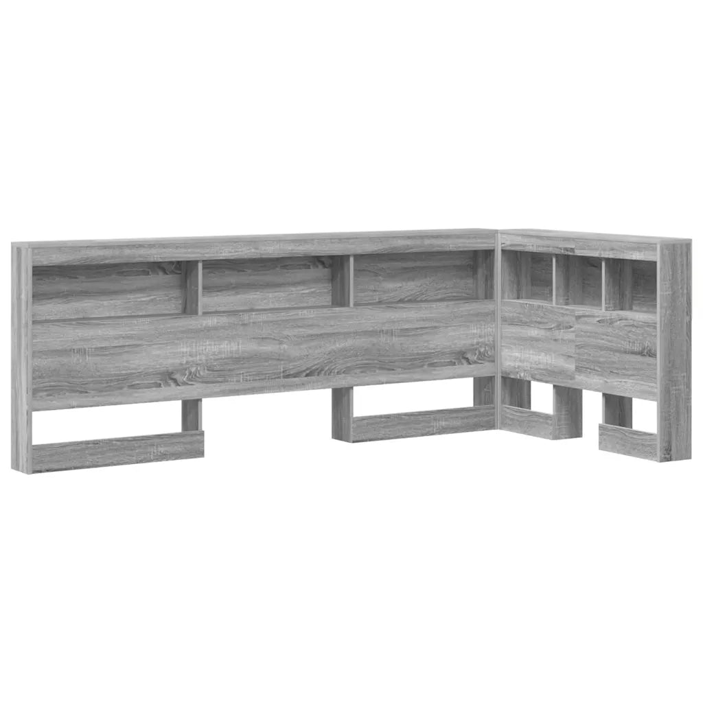 Testata contenitore Grigio Sonoma 90 cm Legno multistrato 3335458