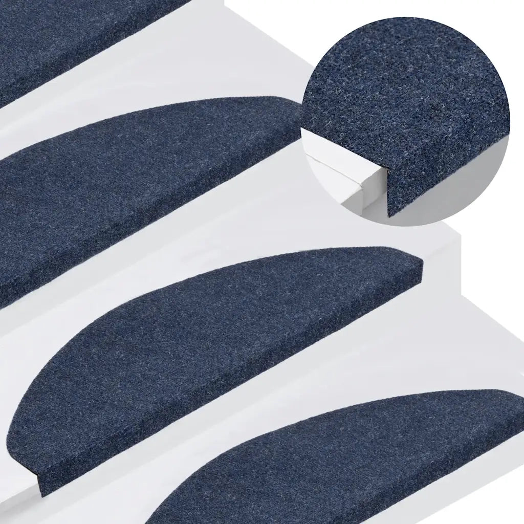 Tappetini Autoadesivi per Scale 30 pz Blu 65x22,5x3,5 cm 3365918