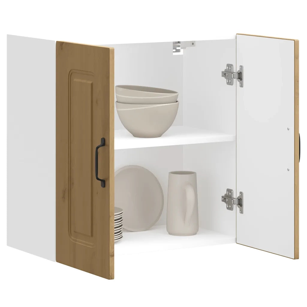 Pensile da Cucina | Mobile da Cucina Kalmar Rovere Artigianale Legno Multistrato