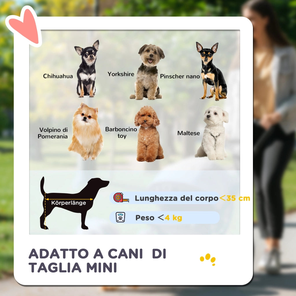 Trasportino Cane Pieghevole 3 in 1 ¨C Minimal ¨C Grigio con Borsa e Cestino