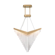Lampadario glamour oro a V LED 40W Vivien Quintiesse