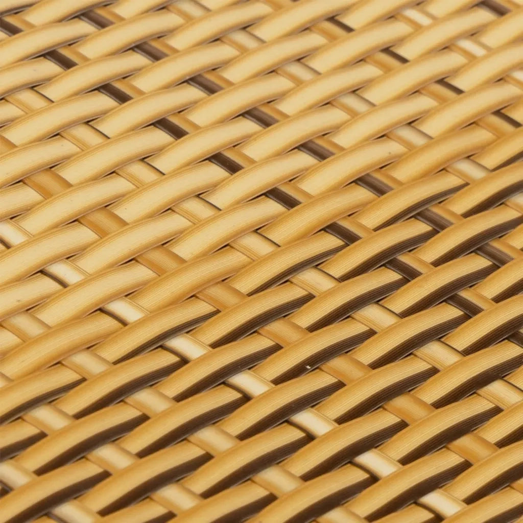 Paravento da Balcone Marrone Chiaro 400x80 cm in Polyrattan 156268
