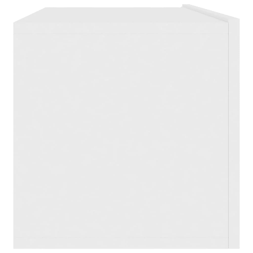 Mobile TV multimediale mensola TV credenza TV per sala da pranzo soggiorno camera da letto 100 x 30 x 30 cm legno ingegnerizzato bianco 02_0025432
