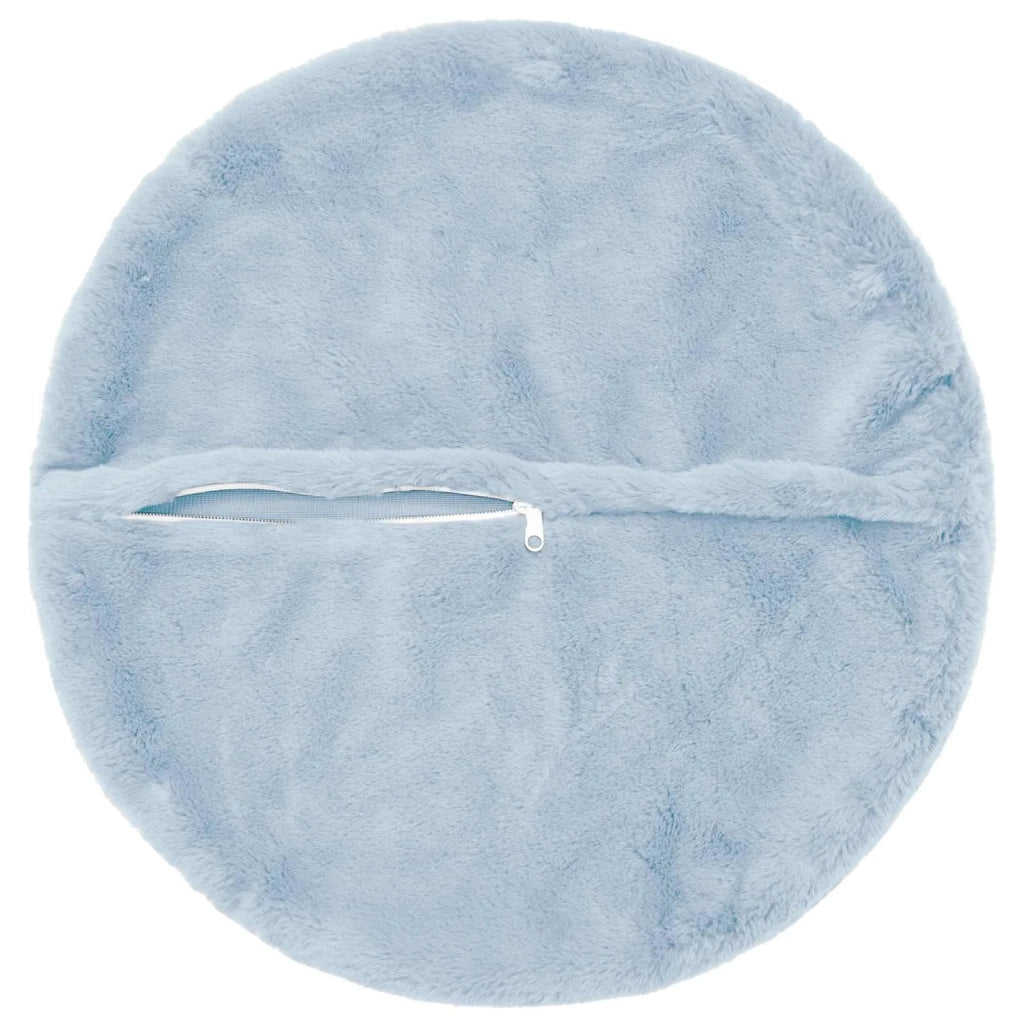 Federa 2 pz HEERLEN Azzurro Ø 60 cm Pelliccia di Coniglio Finta 923131