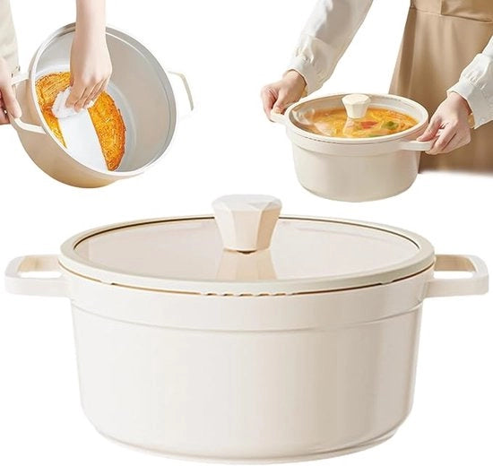 Piatto da pane, Piatto da pane con coperchio, 5 litri piatto da pane antiscorrosione con coperchio ricircolante, maniglie doppie, padella in smalto, adatto per forni a gas e piastre elettriche.