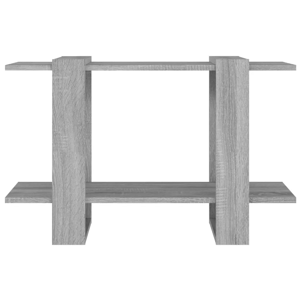 Libreria Divisorio-Scaffale per Libri-Mobile di Stoccaggio Grigio Sonoma 80x30x51 cm