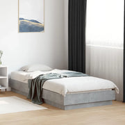 Giroletto-Struttura Letto Grigio Cemento 100x200 cm in Legno Multistrato 236812