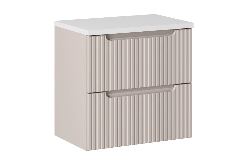 Set mobili bagno 60 cm con piano Nova Cashmere 60 x 1401 x 40 cm