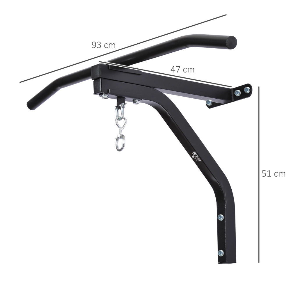 Supporto per sacco boxe ¨C Minimal ¨C acciaio nero 93x47x51 cm