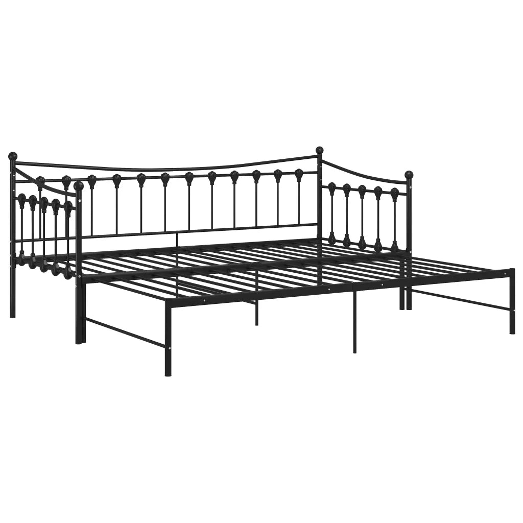 Telaio Divano letto | Sof¨¤ letto | Letto singolo Estraibile Nero in Metallo 90x200 cm
