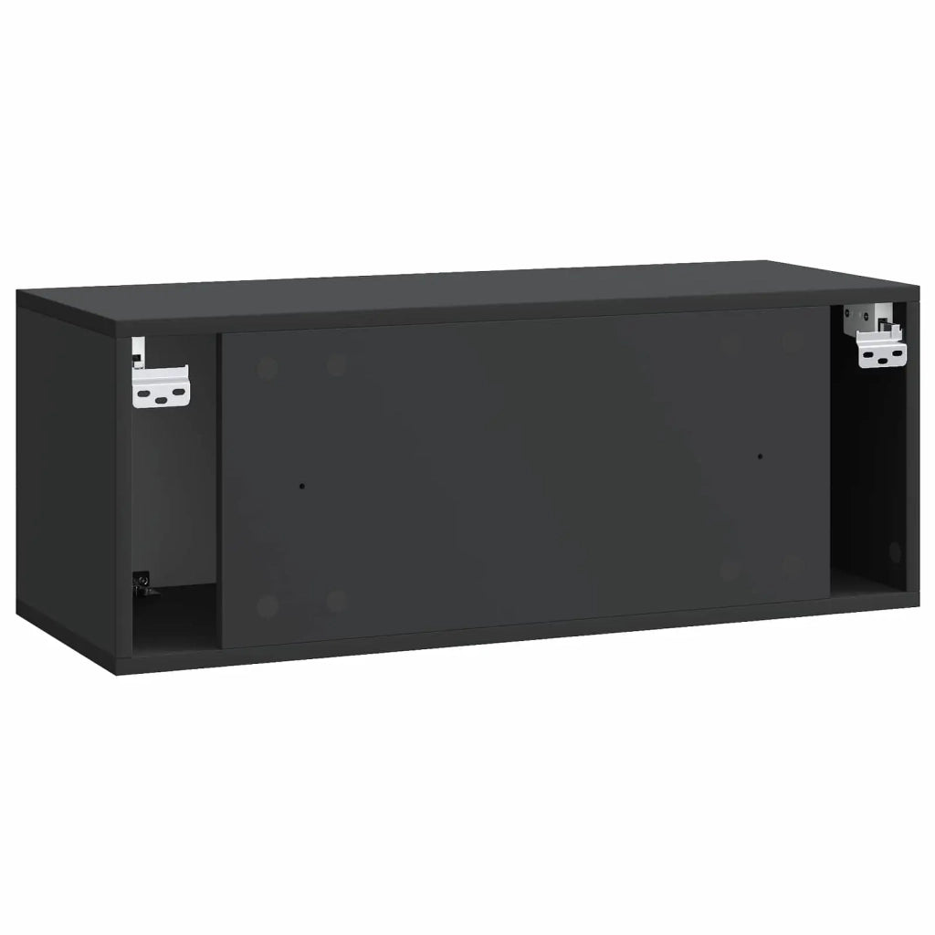 Mobile TV da Muro | Armadietto TV | Mobile Porta TV Nero 78,5 x 31 x 30 cm