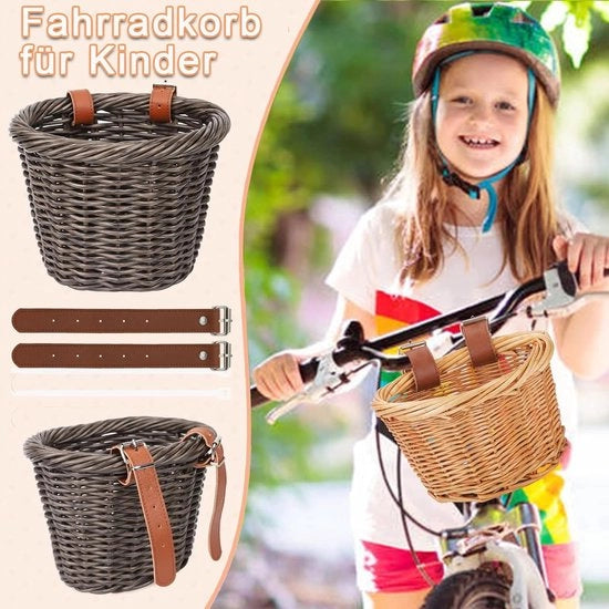 Cestino per Bicicletta - Manico Pratico e Stiloso - Adatto a Tutte le Biciclette - Ideale per le Spese - 1 Unità - Materiale Sostenibile - Progettazione Leggera
