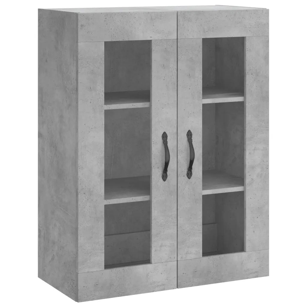 Credenza | Madia | Buffet da pranzo | Armadio da pranzo Grigio Cemento 69,5x34x180 cm in Legno Multistrato