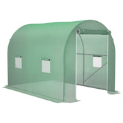 Serra Tunnel da Giardino ¨C Xylo ¨C 6m2 3x2x2,10m Verde con Porta e 4 Finestre