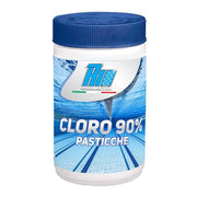 Trade Shop - Barattolo Cloro 90% Pasticche 20g Per Manutenzione Piscine 1kg Lento Scioglimento 655554a -
